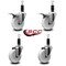 Service Caster 4'' Nylon Swivel 1-1/8'' Expanding Stem Caster Set 2 Total Lock Brakes, 4PK SCC-EXTTL20S414-NYS-2-S-2-118 - alternate 3